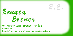 renata ertner business card